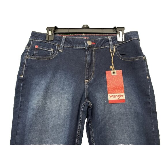 Wrangler Women's Stretch Denim Jeans Size 10M Dark Blue Pockets NWT - Picture 2 of 11